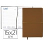 AGENDA ENCUADERNADA LIDERPAPEL NISIROS 15X21 CM 2016 DIA PAGINA COLOR MARRON OSCURO Y MARRON CLARO P