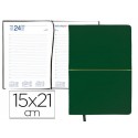 AGENDA ENCUADERNADA LIDERPAPEL NISIROS 15X21 CM 2016 DIA PAGINA COLOR VERDE BILLAR Y VERDE CLARO PAP