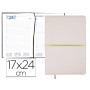 AGENDA ENCUADERNADA LIDERPAPEL NISIROS 17X24 CM 2016 DIA PAGINA COLOR BLANCO Y ORO PAPEL 70 GRS