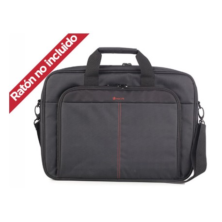 MALETIN PARA PORTATIL NGS ENTERPRISE 15,6" CON RATON OPTICO 800 DPI COLOR NEGRO