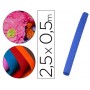 PAPEL CRESPON LIDERPAPEL FLORISTERIA 50 CM X 2,5 M 85G/M2 AZUL