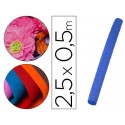 PAPEL CRESPON LIDERPAPEL FLORISTERIA 50 CM X 2,5 M 85G/M2 AZUL