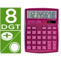 CALCULADORA CITIZEN SOBREMESA CDC-80 8 DIGITOS ROSA BRILLANTE