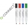 ROTULADOR Q-CONNECT PIZARRA BLANCA 10 COLORES SURTIDOS PUNTA REDONDA 3.0 MM