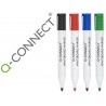 ROTULADOR Q-CONNECT PIZARRA BLANCA 10 COLORES SURTIDOS PUNTA REDONDA 3.0 MM