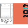 AGENDA DE ESPIRAL LIDERPAPEL SYROS 15X21 CM 2017 DIA PAGINA SIMPLE ESPIRAL COLOR ROJO