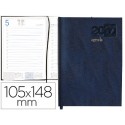 AGENDA ENCUADERNADA LIDERPAPEL CORFU MINI 2017 DIA PAGINA COLOR AZUL PAPEL 60 GR