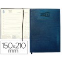 AGENDA ENCUADERNADA LIDERPAPEL CRETA 15X21 CM 2017 DIA PAGINA COLOR AZUL PAPEL 70 GRS