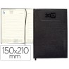 AGENDA ENCUADERNADA LIDERPAPEL CRETA 15X21 CM 2017 DIA PAGINA COLOR NEGRO PAPEL 70 GRS