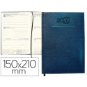 AGENDA ENCUADERNADA LIDERPAPEL CRETA 15X21 CM 2017 SEMANA VISTA COLOR AZUL PAPEL 70 GRS AHUESADO