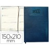 AGENDA ENCUADERNADA LIDERPAPEL CRETA 15X21 CM 2017 SEMANA VISTA COLOR AZUL PAPEL 70 GRS AHUESADO