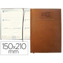 AGENDA ENCUADERNADA LIDERPAPEL CRETA 15X21 CM 2017 SEMANA VISTA COLOR MARRON PAPEL 70 GRS AHUESADO