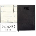 AGENDA ENCUADERNADA LIDERPAPEL CRETA 15X21 CM 2017 SEMANA VISTA COLOR NEGRO PAPEL 70 GRS AHUESADO