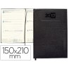 AGENDA ENCUADERNADA LIDERPAPEL CRETA 15X21 CM 2017 SEMANA VISTA COLOR NEGRO PAPEL 70 GRS AHUESADO