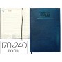 AGENDA ENCUADERNADA LIDERPAPEL CRETA 17X24 CM 2017 DIA PAGINA COLOR AZUL PAPEL 70 GRS
