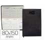 AGENDA ENCUADERNADA LIDERPAPEL CRETA 8X15 CM 2017 SEMANA VISTA COLOR NEGRO PAPEL 70 GRS