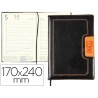 AGENDA ENCUADERNADA LIDERPAPEL DORIOS 17X24 CM 2017 DIA PAGINA COLOR NEGRO Y NARANJA PAPEL 70 GRS