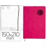 AGENDA ENCUADERNADA LIDERPAPEL KILKIS 15X21 CM 2017 DIA PAGINA COLOR ROSA PAPEL 70 GRS