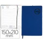 AGENDA ENCUADERNADA LIDERPAPEL KILKIS 15X21 CM 2017 DIA PAGINA COLOR AZUL PAPEL 70G