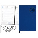 AGENDA ENCUADERNADA LIDERPAPEL KILKIS 15X21 CM 2017 DIA PAGINA COLOR AZUL PAPEL 70G