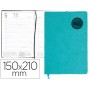 AGENDA ENCUADERNADA LIDERPAPEL KILKIS 15X21 CM 2017 DIA PAGINA COLOR TURQUESA PAPEL 70 GRS