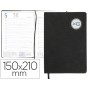 AGENDA ENCUADERNADA LIDERPAPEL KILKIS 15X21 CM 2017 DIA PAGINA COLOR NEGRO PAPEL 70 GRS