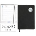 AGENDA ENCUADERNADA LIDERPAPEL KILKIS 15X21 CM 2017 DIA PAGINA COLOR NEGRO PAPEL 70 GRS