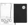 AGENDA ENCUADERNADA LIDERPAPEL KILKIS 15X21 CM 2017 DIA PAGINA COLOR NEGRO PAPEL 70 GRS
