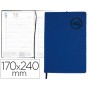 AGENDA ENCUADERNADA LIDERPAPEL KILKIS 17X24 CM 2017 DIA PAGINA COLOR AZUL PAPEL 70G