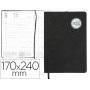 AGENDA ENCUADERNADA LIDERPAPEL KILKIS 17X24 CM 2017 DIA PAGINA COLOR NEGRO PAPEL 70 GRS
