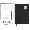 AGENDA ENCUADERNADA LIDERPAPEL KILKIS 17X24 CM 2017 DIA PAGINA COLOR NEGRO PAPEL 70 GRS