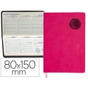 AGENDA ENCUADERNADA LIDERPAPEL KILKIS 8X15 CM 2017 SEMANA VISTA COLOR ROSA PAPEL 70 GRS