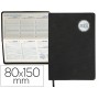 AGENDA ENCUADERNADA LIDERPAPEL KILKIS 8X15 CM 2017 SEMANA VISTA COLOR NEGRO PAPEL 70 GRS