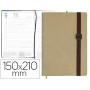 AGENDA ENCUADERNADA LIDERPAPEL LARISIS 15X21 CM 2017 DIA PAGINA COLOR BEIGE PAPEL 70 GRS