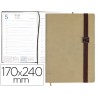 AGENDA ENCUADERNADA LIDERPAPEL LARISIS 17X24 CM 2017 DIA PAGINA COLOR BEIGE PAPEL 70 GRS