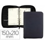 AGENDA ANILLAS LIDERPAPEL TARENTO 15X21 CM 2017 DIA PAGINA NYLON COLOR NEGRO PAPEL 70 GR
