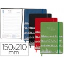 AGENDA ENCUADERNADA LIDERPAPEL EFIRA A5 2017 DIA PAGINA COLORES SURTIDOS