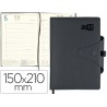 AGENDA ENCUADERNADA LIDERPAPEL VALTIN 15X21 CM 2017 DIA PAGINA COLOR NEGRO PAPEL 70 GRS