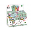 AGENDAS ENCUADERNADAS LIDERPAPEL NOMI A5/A6 2017 DIA PAGINA COLORES SURTIDOS EXPOSITOR DE 24 UNIDADE