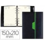 AGENDA ANILLAS LIDERPAPEL NERO 15X21 CM 2017 DIA PAGINA COLOR NEGRO/VERDE PAPEL 70 GR