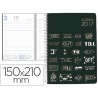 AGENDA ENCUADERNADA LIDERPAPEL ZANTE 15X21 CM 2017 DIA PAGINA PAPEL 70 GR