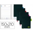 AGENDA ENCUADERNADA LIDERPAPEL SIFNOS A5 2017 DIA PAGINA COLORES SURTIDOS PAPEL 70 GR