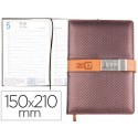 AGENDA ENCUADERNADA LIDERPAPEL PRIVATE 15X21 CM 2017 DIA PAGINA MARRON CON CLAVE DE SEGURIDAD PAPEL