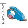 PORTARROLLO TESA EMBALAJE PARA ROLLOS DE 66 MT X 50 MM AZUL INCLUYE 1 ROLLO CINTA MARRON BAJO RUIDO