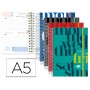 AGENDA ESCOLAR LIDERPAPEL 16-17 COLLEGE DIN-A5 BILING E DOS DIA PAGINA POLIPROPILENO ESPIRAL CIERRE