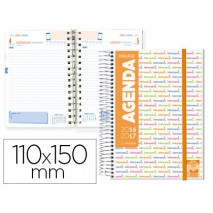 AGENDA ESCOLAR LIDERPAPEL 16-17 COLLEGE MINI BILING E UN DIA PAGINA POLIPROPILENO PORTADA PERSONALIZ