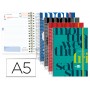 AGENDA ESCOLAR LIDERPAPEL 16-17 COLLEGE DIN-A5 BILING E UN DIA PAGINA CARTON FORRADO ESPIRAL CIERRE