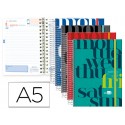 AGENDA ESCOLAR LIDERPAPEL 16-17 COLLEGE DIN-A5 BILING E UN DIA PAGINA CARTON FORRADO ESPIRAL CIERRE