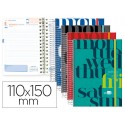 AGENDA ESCOLAR LIDERPAPEL 16-17 COLLEGE MINI BILING E UN DIA PAGINA CARTON FORRADO ESPIRAL CIERRE