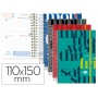 AGENDA ESCOLAR LIDERPAPEL 16-17 COLLEGE MINI BILING E DOS DIA PAGINA CARTON FORRADO ESPIRAL CIERRE